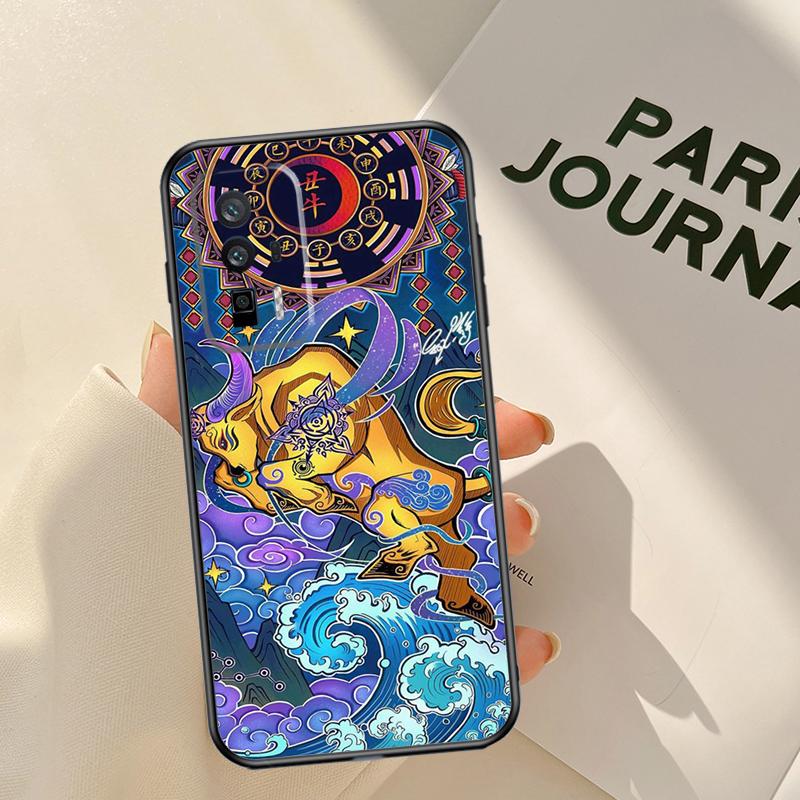 Chinese Zodiac Dragon Tiger Case For Xiaomi 15 14 Ultra 13T 14T 15T Pro 17 Pro Max POCO X7 Pro X3 X5 X6 F5 F6 F7 F8 Coque