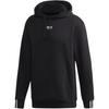 Adidas Originals Trefoil RYV манжет chiziqlari va iplari bo'lgan erkaklar uchun hudi qora FM2266