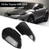 1 Pair of Carbon Fiber Style Rear View Side Mirror Cover Trim Fit for Toyota CHR