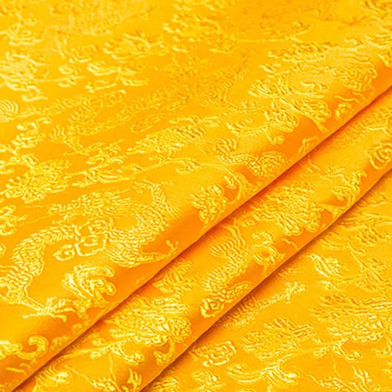 

100x150cm Retro Style Dragon Pattern Embroidered Brocade Satin Fabric For Cheongsam Kimono Sewing Bag Handmade Patchwork Fabric 100x150cm