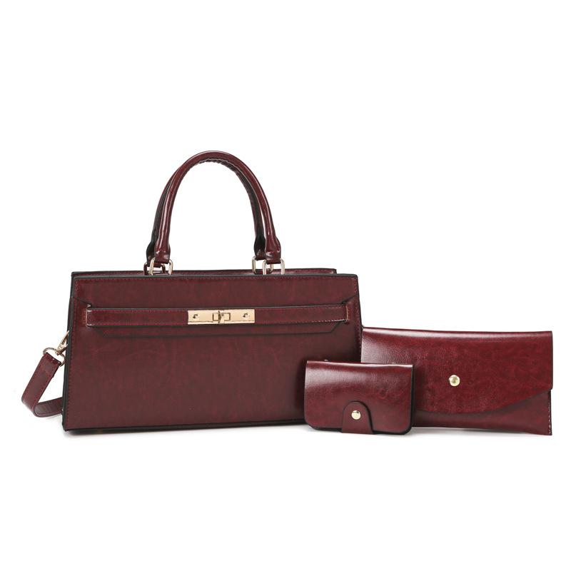 Multi-piece women's bag new trendy fashion portable mother and child bag simple shoulder messenger bag