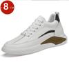 4/6/8CM Herren Aufzugschuhe Höhe Erhöhende Schuhe für Männer Höhe Erhöht Erhöhend Weiße Freizeitschuhe Hohe Schuhe Lift Sneaker