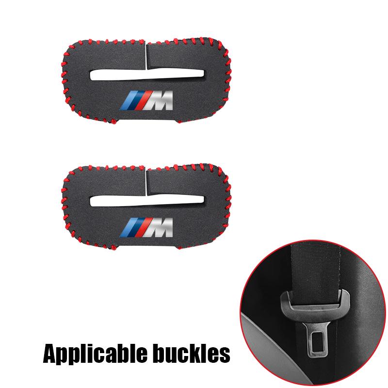 Car Seat Belt Buckle Suede Protective Cover, Prevents Scratches & Rattling Noise For BMW G80 G06 G07 G42 G14 G15 G16 F82 Sticker 6YS3G