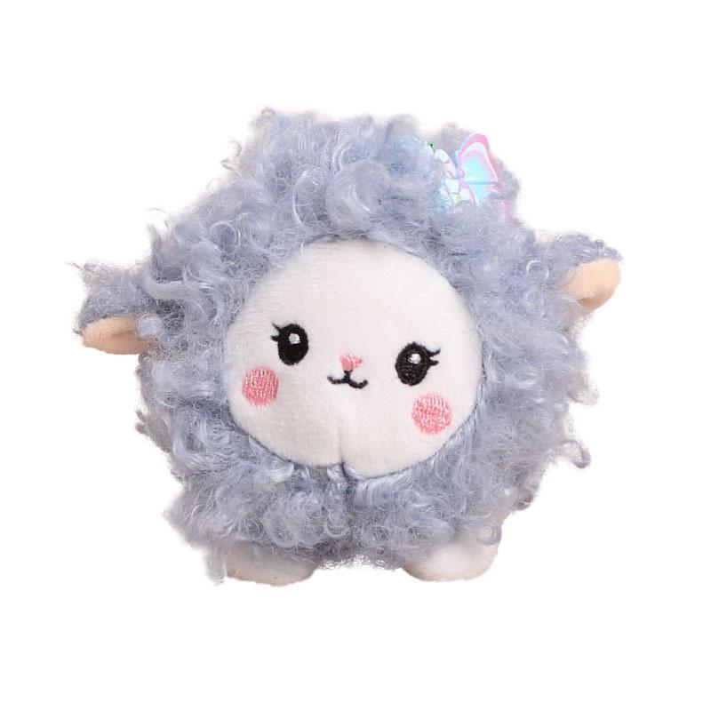 Plush Sheep Keychain With Butterfly Curly Wool For Girls Bag Decor