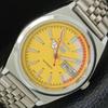 VINTAGE REFURBISHED SEIKO 5 AUTOMATIC 6309A JAPAN MENS YELLOW WATCH A440879-4 Sk-a440879