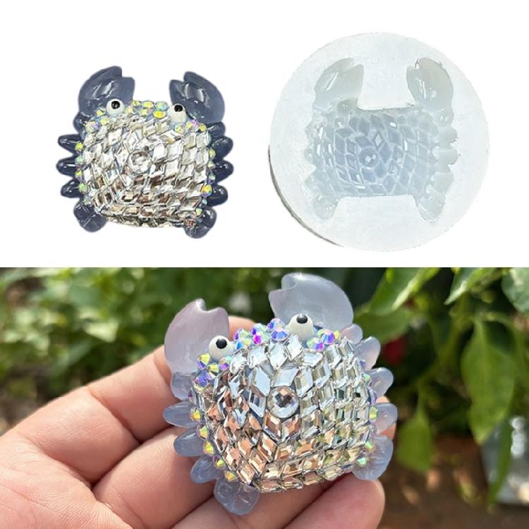 Textured Crab Silicone Mold Creative DIY Animal Shape Ornament Mould With Elasticity For Unique Resin Creation