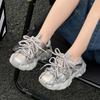 Kinder Sportschuhe 2025 Frühling neu Koreanische Version Jungen und Mädchen Mesh atmungsaktiv Dad Schuhe Studenten Laufschuhe ältere Kinder
