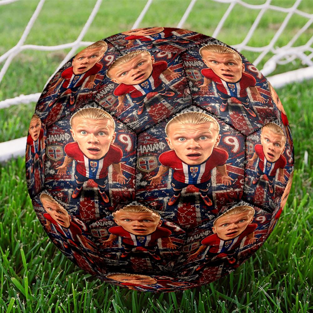 1pc Haalands Manchester City Moment Size 5 Soccer Ball PVC Football Sports Matches Training Outdoor Games Beach Elastic Balls 07e11