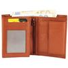 Portefeuille homme - EXCELLANC - Nashat - Cuir véritable vache - Marron cognac - Compact zippé