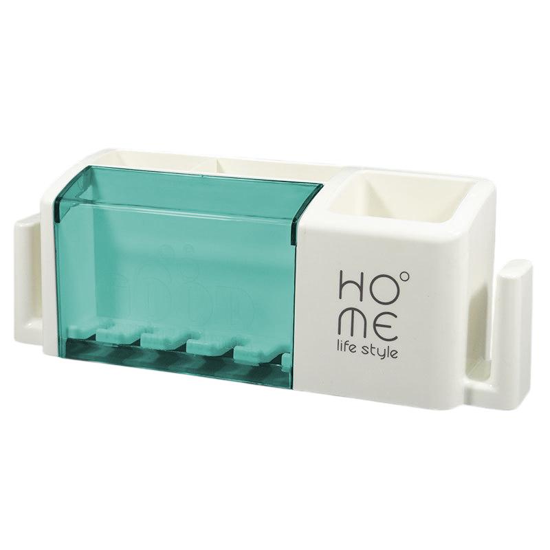 Portable Bathroom Electric Toothbrush Holder Plastic No-Drill Wall Mounted Toothbrush Cup Rack For Washing Cup