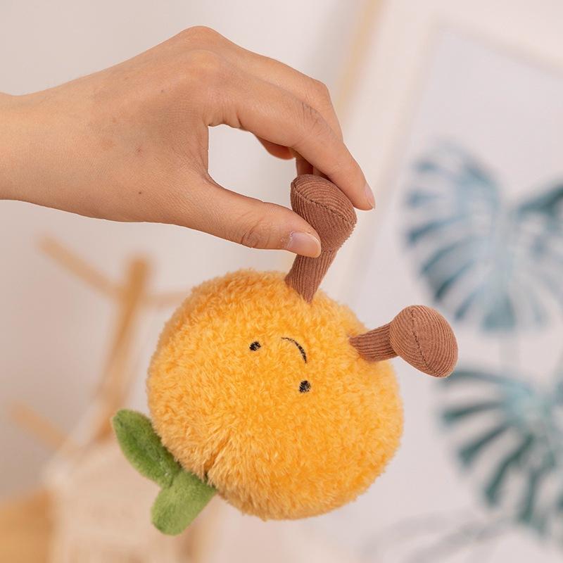 Creative Simulation Peanut Chestnut Doll Plush Toy Cute Vegetables, Fruits, Tomatoes, Orange Doll Ornaments