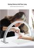 Half-Moon Adjustable Multi-Color Desktop Lamp for Eye Protection, Nail Art, Rhinestones, Beauty, Tattooing, and Eyelash Extensions.