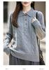2026 A/W Women's Pure Wool Cable Knit Lapel Sweater