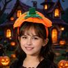 Holiday Costume Hairband Halloween 3D Pumpkin Headband for Kids, Dress-Up Hair Hoop Band, Accessory Thanksgiving Festival Cosplay Party Headwear