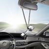 Car Accessories Creative Pendant Mini Dumbbell Metal Auto Rear View Mirror Decoration Hanging Pendant Interior Ornament Gifts