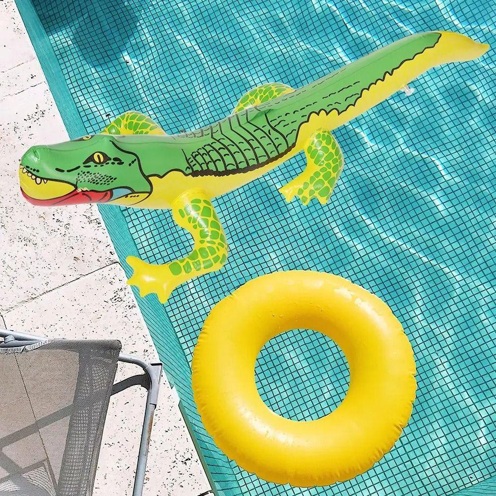 2pcs PVC Inflatable Crocodile Game Alligator Balloon Swimming Pool Air Mattress Swimming Pool