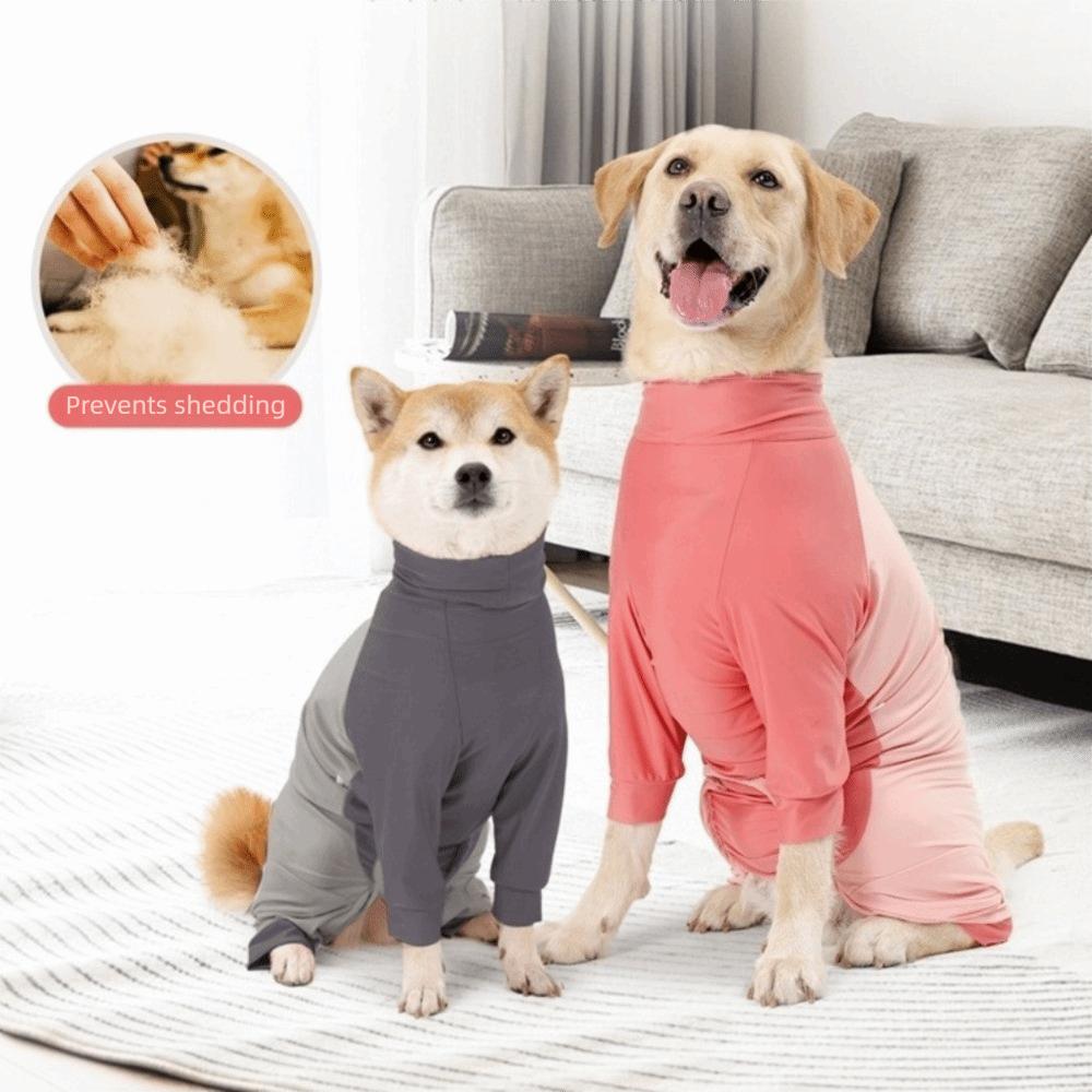 Elastic Dog Jumpsuit Soft Dog Sterilization Suit Dog Anti-hair Loss Clothing  Home Wear