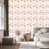 Easter wallpaper white, cream and coral for living room and bedroom 50x1000