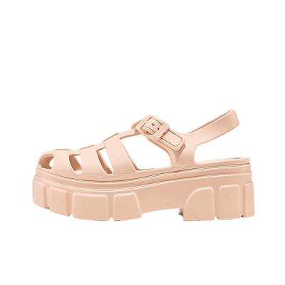 Sandalias de Ducha Foamies Cómodas Versátiles Simples de Moda Sandalias para Mujer Rosa Nude 111617-BLSH
