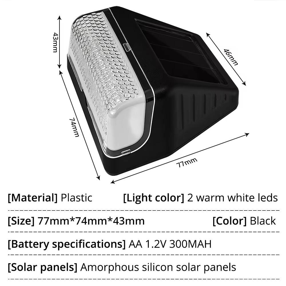 New Outdoor LED Solar Light Waterproof IP65 Night Light Hedge Rainproof Atmosphere Light For Park Stair Step Fence
