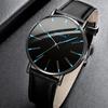 Modische und trendige Herren-Businessuhren, minimalistische Herren-Luxus-Casual-Quarzuhren mit Lederimitat, Herren-Geschenke