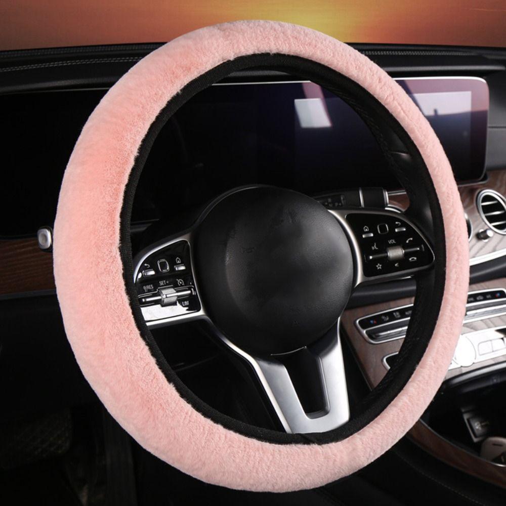 Breathable Steering Wheel Cover Warm&Cozy Winter Teering Wheel Cover  Auto Decoration