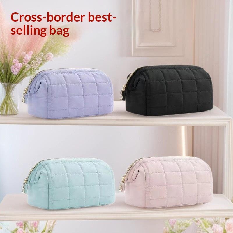 Space Saving Travel Cosmetic Bag with Expandable Compartments for All Your Essentials