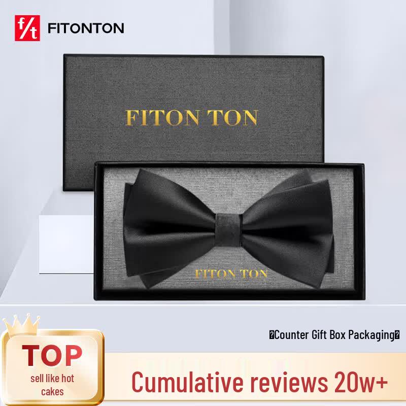 FitonTon Men s Double-Layer Bow Tie