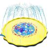 100/170cm Kids Inflatable Water Splash Play Pool-Outdoor Round Sprinkler Mat Funny Yard Water Spray Pad for Children Summer Fun