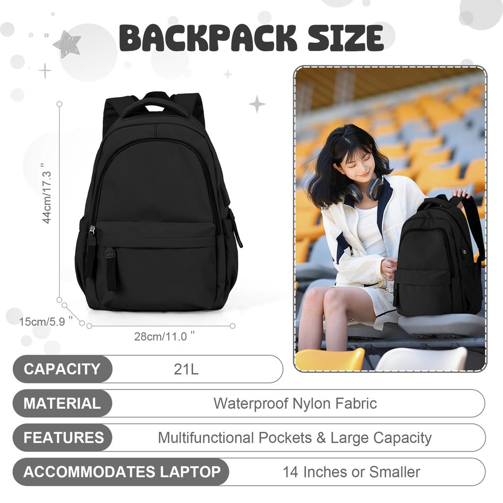 Korean Canvas School Bag Women 2025 New Men'S Minimalist Backpack Versatile Backpack Large Capacity Travel Bag Unisex Rucksack