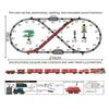Klassische Fernbedienung Elektrische Eisenbahn Spielzeug Schienen Simulation Dampfschienen Zugmodell Lichter Spielzeug Weihnachtsgeschenk