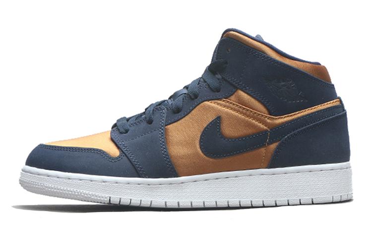 Jordan 1 Mid SE Obsidian Desert Ochre GS BQ6931-401 36