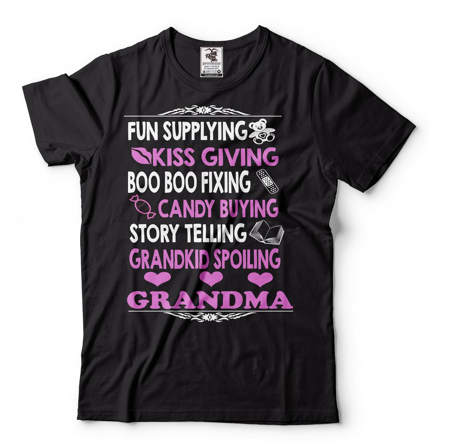 Funny Grandma T-Shirt: Grandkid Spoiling, Story Telling M