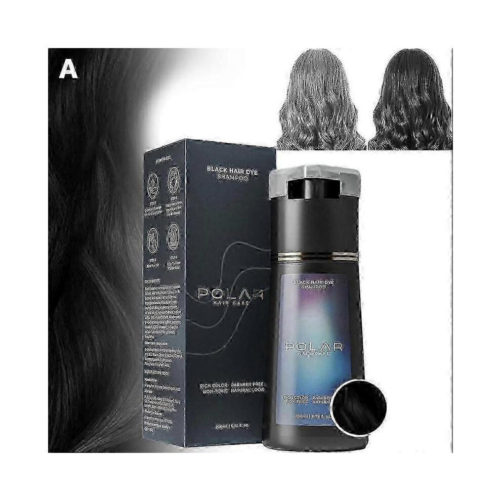 (Zwart)Polar Haarkleur Shampoo Polar Haverzorging, Haverzorging Shampoo 200ML