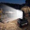 18V Lithium Battery with LED Flashlight for Bosch, DeWalt, Milwaukee, Makita