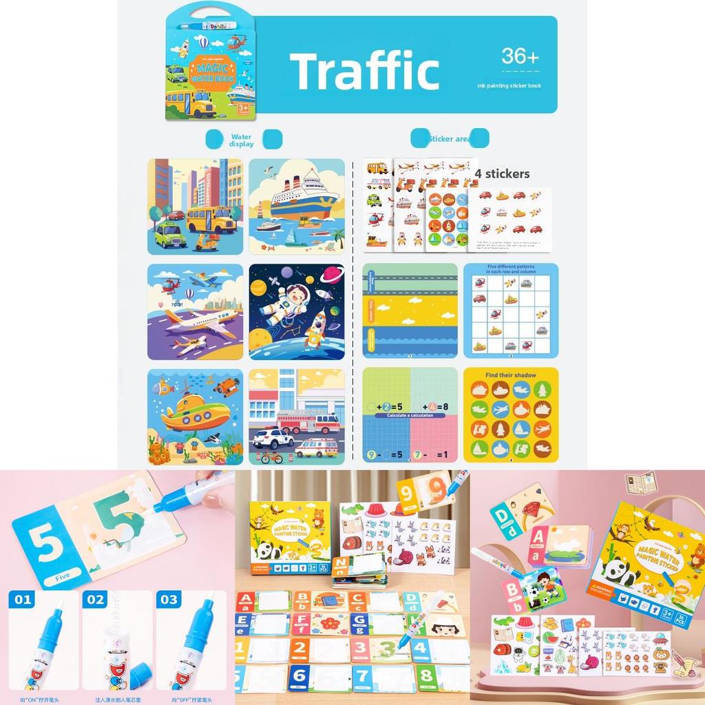 Water Painting Book For Kids With Ocean Animals Reusable Waterbased Art For Early Learning And Creativity