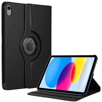 Ochranný obal - BOOLING - pro iPad A16 (11") / pro iPad 10 2022 - Imitace kůže - Otočný stojánek - Černý