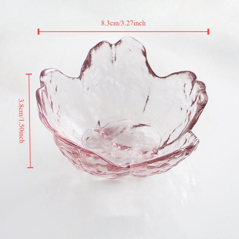 

Японская вишневая стеклянная соусница, блюдо для барбекю, маленькая миска, горшочек для уксуса, блюдо для макания, мини-тарелки