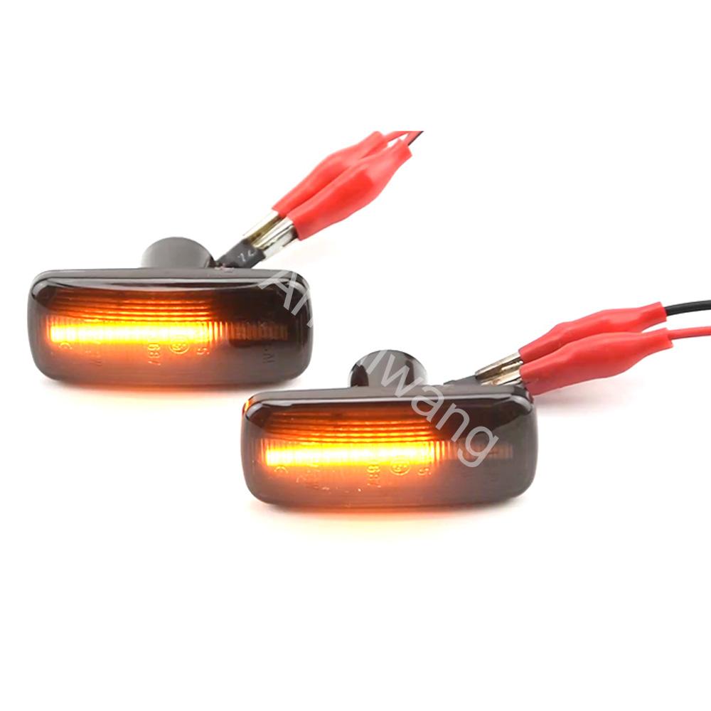 2Pcs Amber Turn Signal Light Dynamic LED Side Marker Lamp For Jeep compass Grand Cherokee Chrysler 200 300C Dodge Avenger Lancia