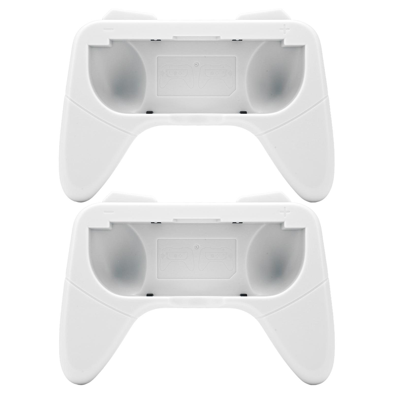 

Hand Grip Wear Resistant Comfort Handle Kit with 2 Protection Pad for Switch OLED ControllerWhite білий