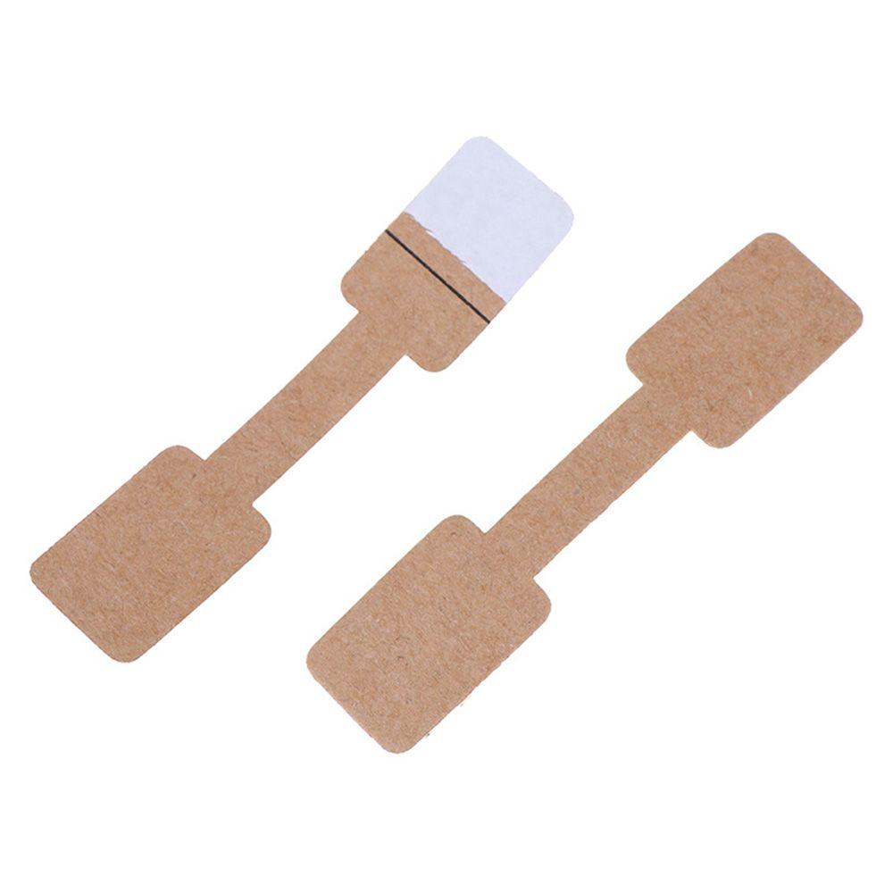 Tool Kraft Paper Necklace Ring Tags Jewelry Price Labels Self-adhesive Stickers Bracelet Hangtags