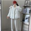 Winter Korean Version of The Gray Love Short Down Cotton-padded Jacket Student Large Size Cotton-padded Jacket Women's Bread Jacket