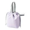 MOTTERU Compact Cooler Mini Drawstring Bag | Insulated Lunch Bag, Rice Ball Pouch, Smartphone Storage, Handle, for Dog Walking, Outdoor Activities
