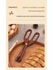Wooden Portable Kitchen and BBQ Food Tongs for Desserts, Pastry, and Bread