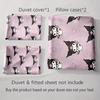 Cartoon Character Hearts Bedding Duvet Cover Sets Duvet Covers Pillowcases Gifts (1 * Duvet Cover 2 * Pillowcases, Without Duvet Insert)