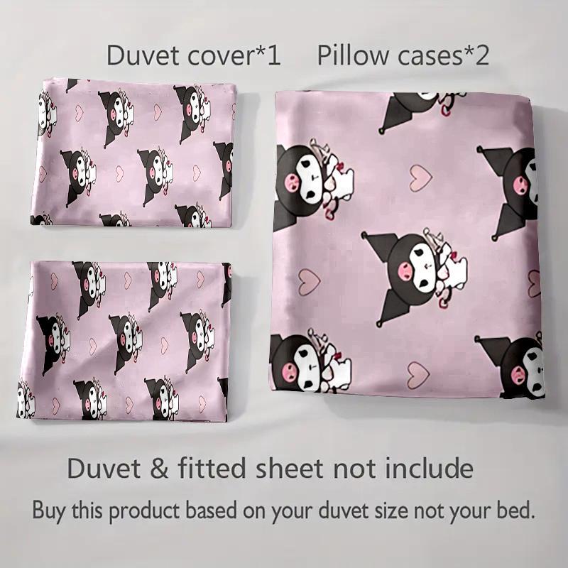 Cartoon Character Hearts Bedding Duvet Cover Sets Duvet Covers Pillowcases Gifts (1 * Duvet Cover 2 * Pillowcases, Without Duvet Insert)