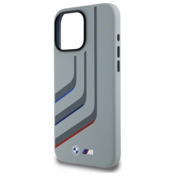 Bmw Bmhmp16X23Slig Iphone 16 Pro Max     6.9 Szary/Grey Hardcase Silicone Turning Lines Magsafe