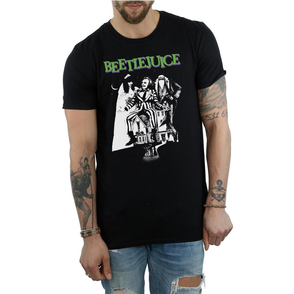 Beetlejuice Mono-Poster-T-Shirt für Herren