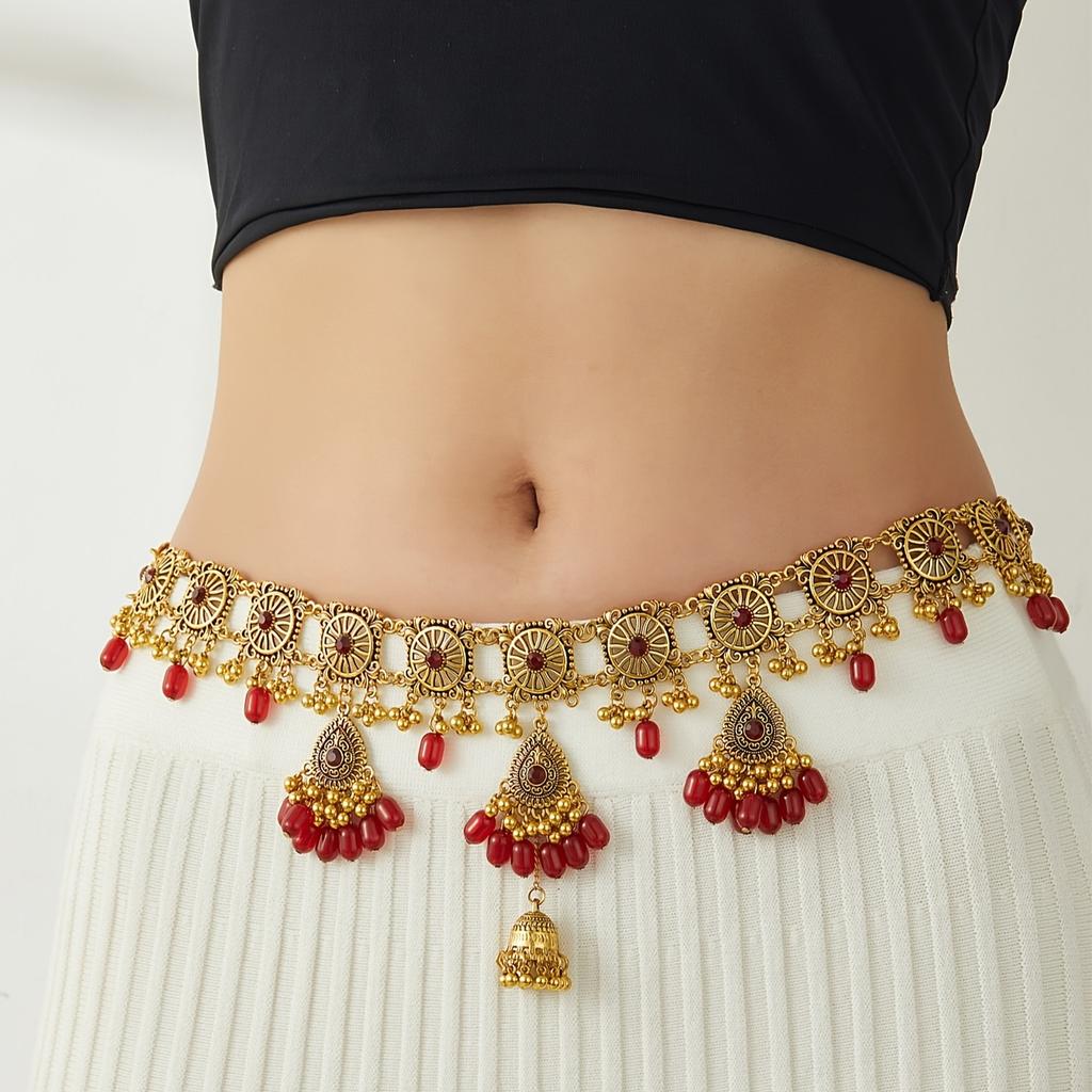 Bohemian Style Exotic Waist Chain, Fashionable and Elegant Tassel Multicolor Design, Daily Wear Stage Performance Accessories, Personalized