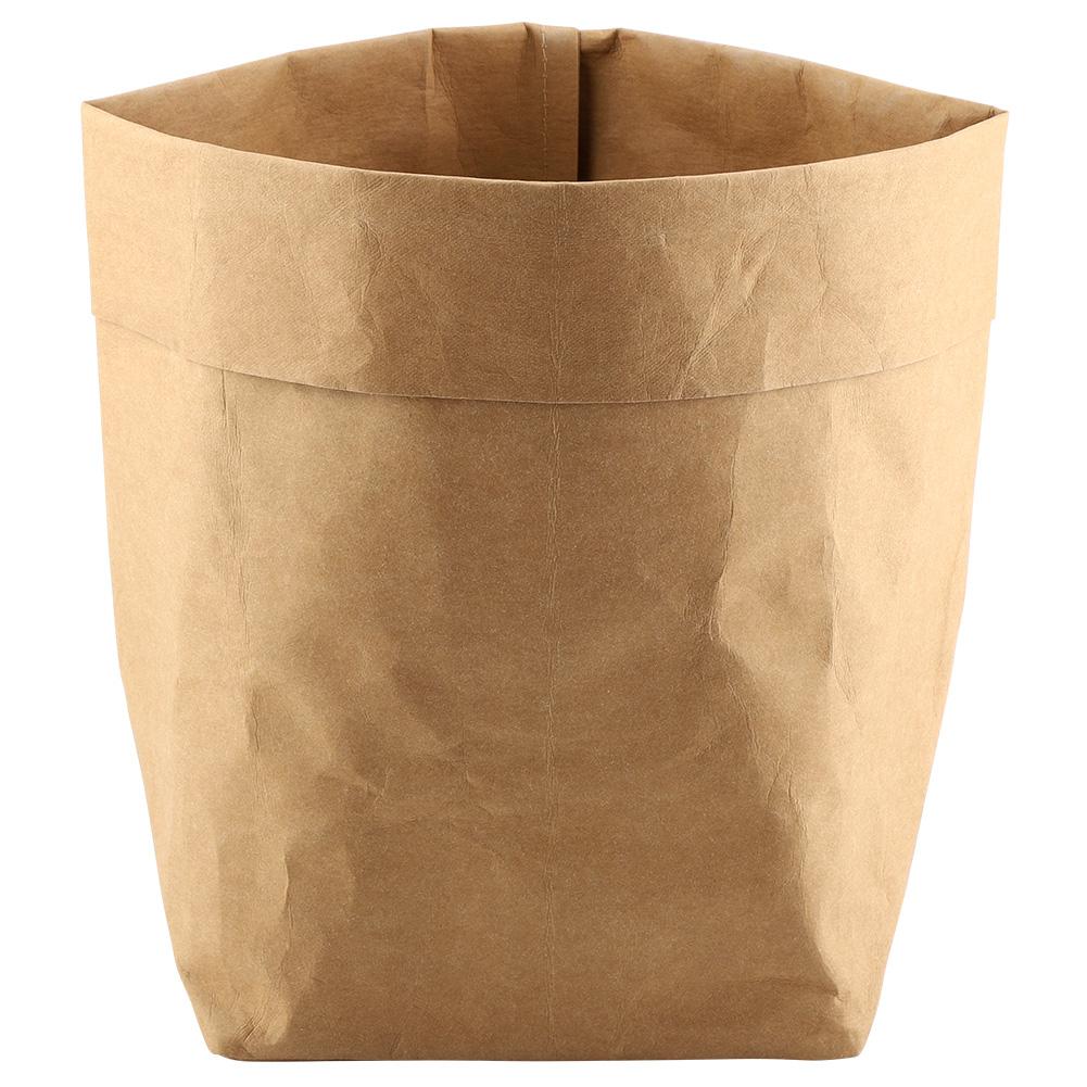 Kraftový papírový sáček Květináč Obal na květináč Kontejner Multifunkční úložný sáček (25*25*40cm)